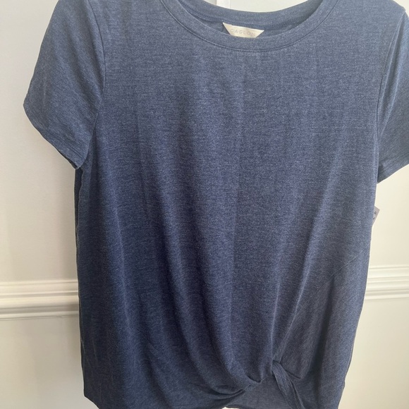 CASLON / Twist Hem V-Neck T-Shirt / SIZE S - Picture 1 of 2
